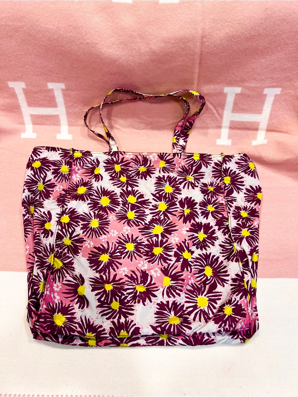 Prada⭐️Auth! Floral Shoulder Bag in Pink, Brown & Yellow! New!⭐️CARD! Offers?!! - Picture 5 of 14